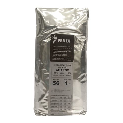 Fenix 56 Cacao en Polvo Amargo x 1 Kg Tienda Online El Banquito