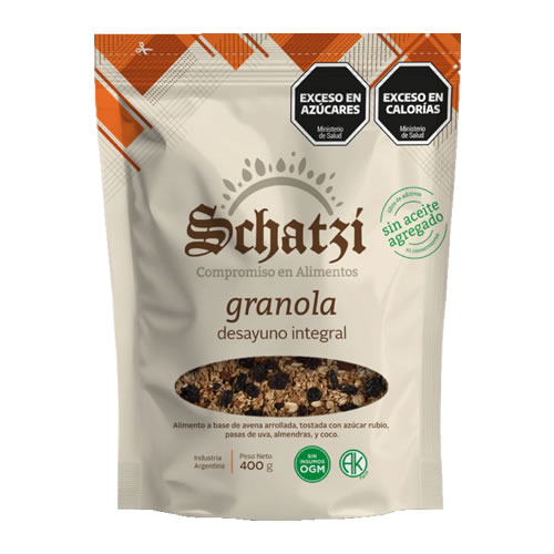 Schatzi Granola Orgánica Desayuno Integral x 400 Grs