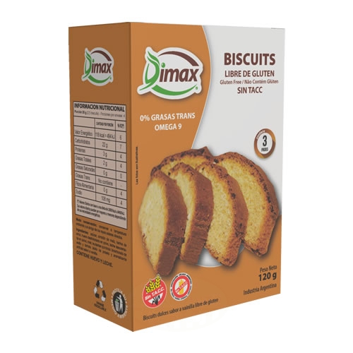 Dimax Biscuits Sin TACC x 120 Grs - El Banquito Market Dimax Biscuits Sin TACC x 120 Grs - El Banquito Market