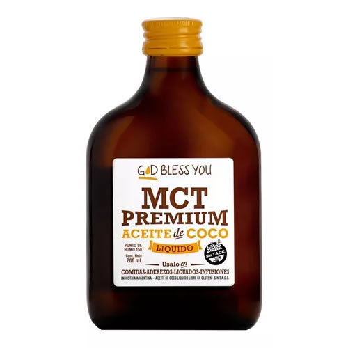 God Bless You Aceite MCT Oil Premium x 200 Ml - El Banquito