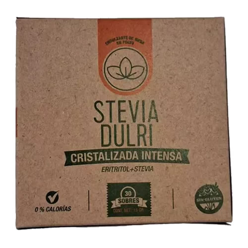 Dulri Stevia Cristalizada Intensa x 30 sobres-El banquito almacén natural Dulri-Stevia-Cristalizada-Intensa-x-30-sobres-El banquito almacén natural
